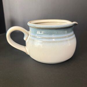 Vintage Noritake Stoneware SORCERER 8620 Gravy Boat / Sauce Server Blue MINT